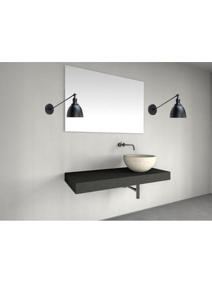 Retro Rustik,vintage Siyah Çift Mafsallı Hareketli Başlık Metal Aplik NOT:1ADET Fiyatıdır