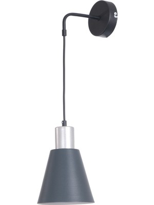 Trend Baston Modern Tasarım Salon - Mutfak - Yatak Odası - Antrasit Gri Renk Duvar Aplik