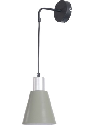 Trend Baston Modern Tasarım Salon - Mutfak - Yatak Odası - Yeşil Gri Renk Duvar Aplik