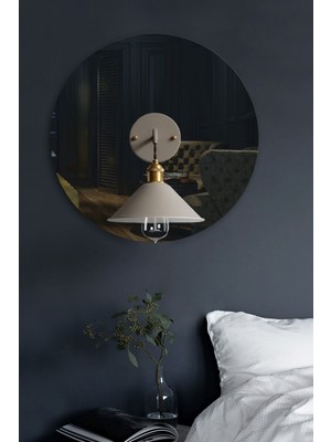 Aplik Aynası | Füme Ayna | ÇAP50CM