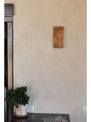 Decarthuma Yansıtma Tasarımlı Çift Yönlü Ahşap Salon Duvar Aplik Avize