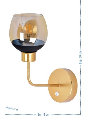 Karaca Lüx Aplik Switch-Anahtarlı (Gold)