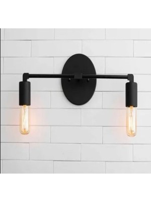 Modern Ikili Metal Duvar Aplik