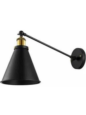 Retro Çift Mafsallı Hareketli Başlık Metal Duvar Aplik