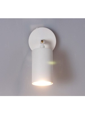 Mylights Mat Beyaz Hareketli LED Aplik GU10 LED Ampul Dahildir