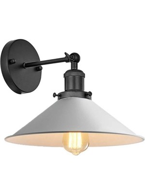 Retro Metal Dekoratif Rustik Siyah Mafsallı Duvar Aplik