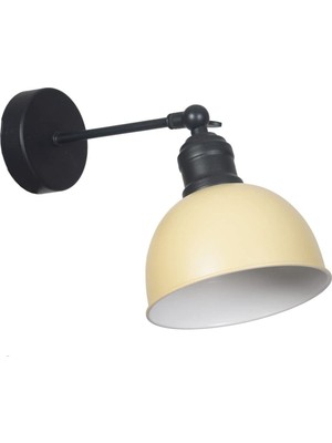 Şirin Modern Tasarım Ayarlanabilir Başlı Krem Renk Tekli Aplik