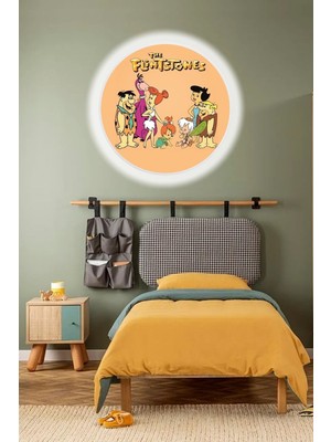 Taş Devri Aplik-Led APLIK-25WATT-30CM Çap, Çocuk Odası Aplik, Aplik Modelleri, Flintstones Aplik