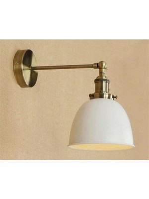 Retro Mafsallı Hareketli Başlık Metal Duvar Aplik