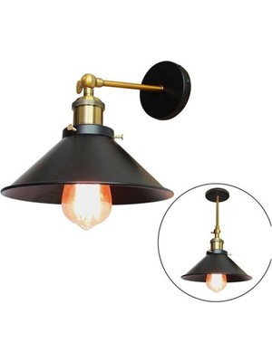 Retro Eskitme Mafsalı Metal Aplik Çap: 22CM