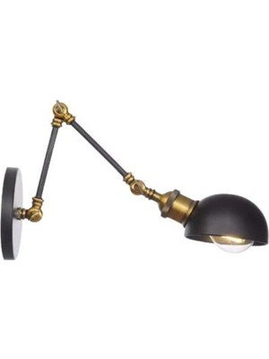 Retro Metal Dekoratif Rustik Akrobatik Siyah Duvar Aplik