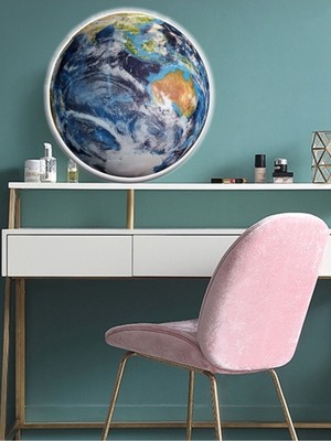 World Model,led Aplik, 30CM Çap,led 25WATT, Modern,duvar Aplik, Yatak Odası Aplik,iç Mekan Aplik