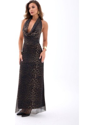 Arben Boutique 7472 Elbise-Leopar