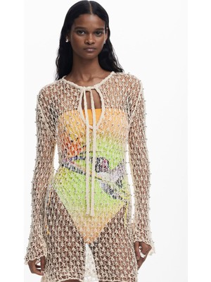 Desigual Elbise, S-M, Bej