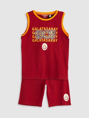 Lc Waikiki Yeni Sezon Bisiklet Yaka Galatasaray Baskili Erkek Cocuk Sortlu Pijama Takimi - S5DY84Z4