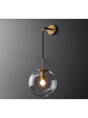 Sarı Modern Spor Aplik Salon Yatak Odası Duvar Lambası