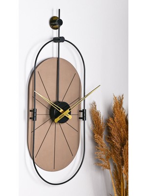 Muyika  Senator Kahve Dekoratif Hand Made Renkli Sessiz Mekanizma 77X29 cm Duvar Saati Mad-R