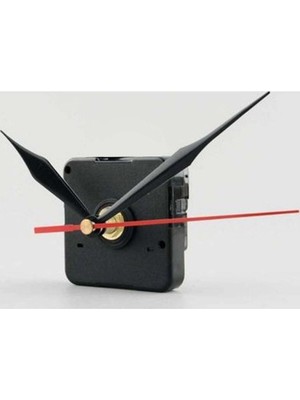 1 Adet, Duvar Saat Mekanizması, 10 mm Şaft, Saat Motoru, Akrep, Yelkovan, Saniye