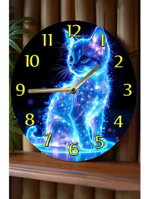 Sessiz Yuvarlak Ahşap Duvar Saati, Kuvars Hareketli 3D Görünümlü 2d Saat Sdw Çocuk Odası