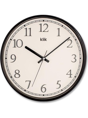 Slim Siyah Minimalist Duvar Saati