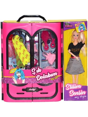 Nessiworld NESSIWORLD02441 Oydaş, Anlily Bebek ve Elbise Dolabı