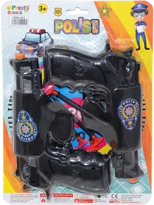 Fab 1414 2'li Silahlı Polis Oyun Seti -Prestij