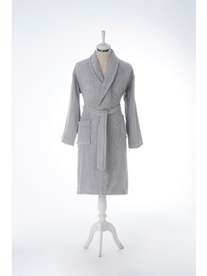 Özdilek Colourist Şalyaka L Beden Unisex Bornoz - Gri