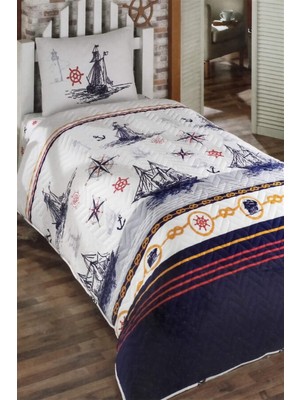 Kristal Yelkenli Tek Kişilik Kapitoneli Nevresim Takımı - Laciver