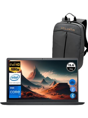 Dell Inspiron 3520 I7 1255U 8gb 512 GB M.2 SSD I35201013U ATL62 O/b 15.6" Ubuntu Taşınabilir Bilgisayar+Çanta