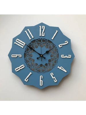 Ahşap Modern Duvar Saati