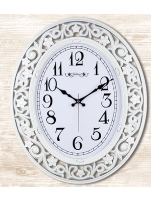 Duvar Saati-Salon-Ofis-Iş Yeri-Büro-Mağaza- Marka -Exculusive Oymalı Oval-Aynı Gün Bedava Karg