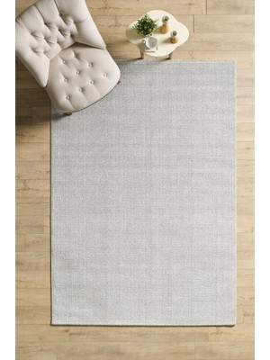 Red Halı Yıkanabilir Açık Gri Düz Renk Polipropilen Jüt Halı Modern Tema ile Antialerjik ve Konforlu