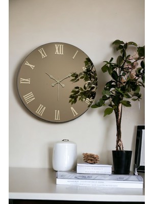 46 cm Gerçek Ayna Pleksi Rakam Dekoratif Duvar Saati