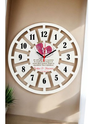 Sevgililer Günü Hediyesi Duvar Saati 40CM 005
