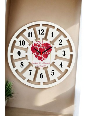 Sevgiliye Hediye Duvar Saati 40CM 009
