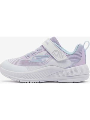 Skechers Microspec Advance Küçük Kız Çocuk Beyaz Spor Ayakkabı 303575N Wlvm