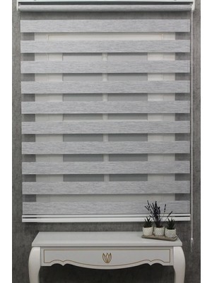 Gri Bambu Zebra Perde