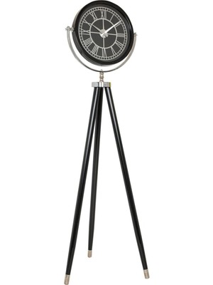 Tripod Saat Siyah Boyalı Gümüş