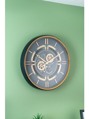 Çarklı Duvar Saati - 59 cm