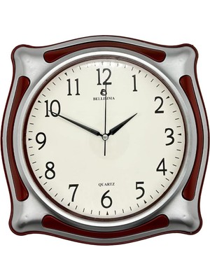 Htpshopmx BL-1056 Serisi Klasik Kadran Sessiz Akar 30 cm Duvar Saati Kırmızı-Gri Str Http 1092444