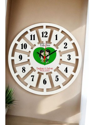Sevgililer Günü Hediyesi Duvar Saati 40CM 011
