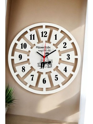 Mükemmel Kadını Bekleyen Erkek Duvar Saati 40CM
