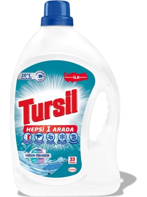 Tursil Jel Beyazlar&Renkliler Hepsi 1 Arada Sıvı Çamaşır Deterjanı Yoğun Ferahlık 2145Ml (33 Yıkama)