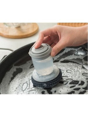 Deterjan Hazneli Telli Bulaşık Fırçası