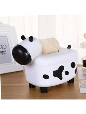 Larimar Sevimli Inek Tasarımlı Mıknatıslı Tuzluk ve Peçetelik