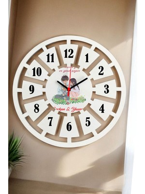 Sevgiliye Hediye Duvar Saati 40CM 044