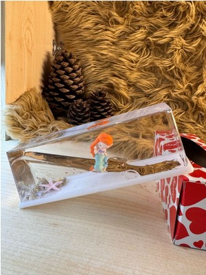 Batmayan Gemi Akvaryum Aşk Gemisi Sevgililer Günü Hediyesi / Akvaryum Fanus Hediyelik Deniz Kızı