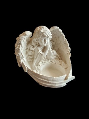 Melek Kız Tealight Mumluk Boyanabilir Obje