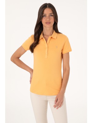 U.S. Polo Assn. Kadın Turuncu Basic Tişört 50300830-VR202