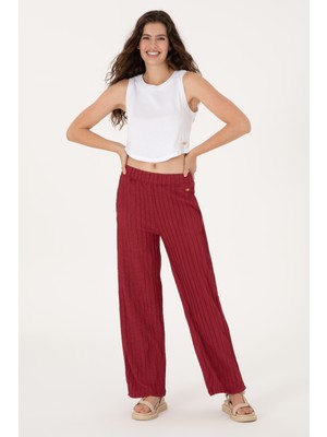 U.s. Polo Assn. Kadın Vişne Eşofman Altı 50300785-VR223